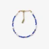 Valerie blue bracelet - Χειροποίητο βραχιόλι με μαργαριτάρια και μπλε πέτρες